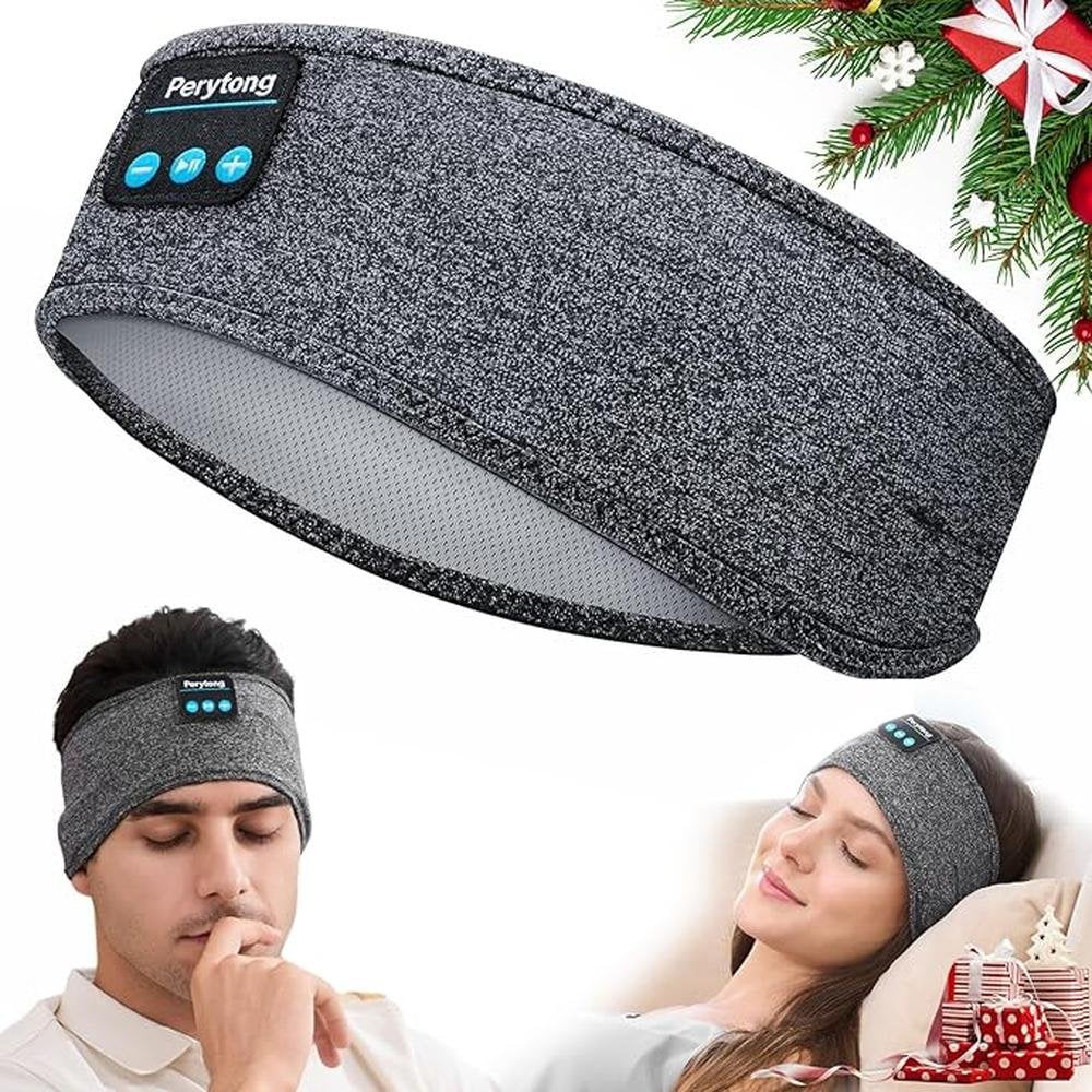 Perytong Sleep Headphones Wireless Headband Stretchable – Front View