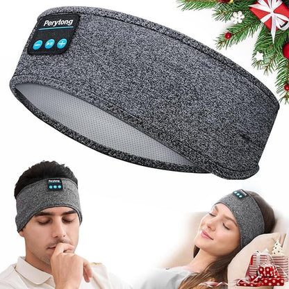 Perytong Sleep Headphones Wireless Headband Stretchable – Front View