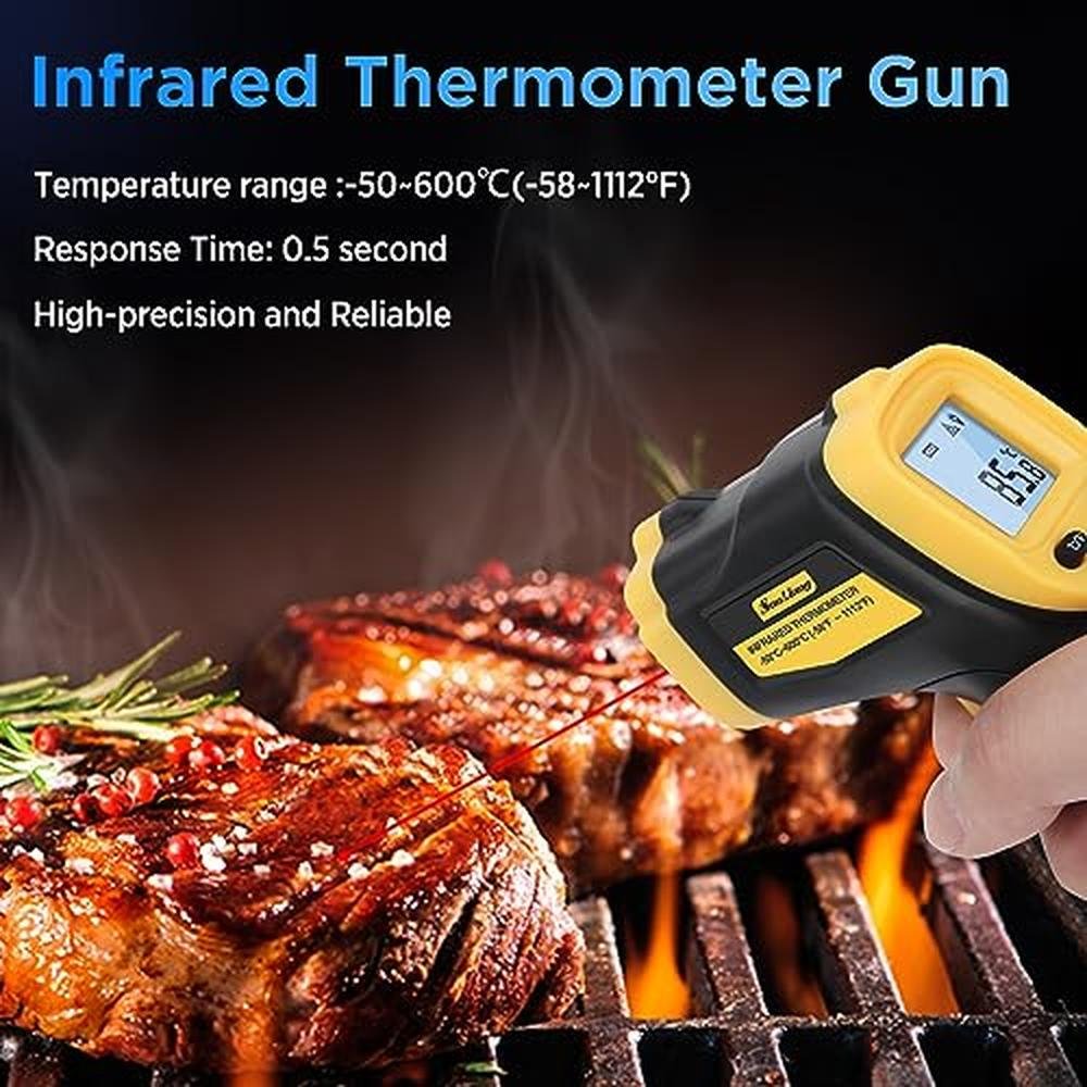 Gun Thermometer: Sanliang Infrared Thermometer Laser – Side View