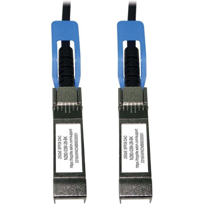 Tripp Lite Series SFP28 to SFP28 25GbE Passive Copper – Side View