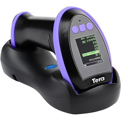 Tera Barcode Scanner: Wireless with Screen Pro Version 1D – Front View