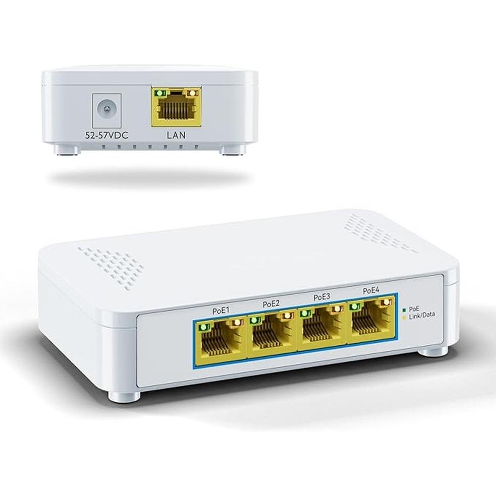 EN-S4P 5 Port Gigabit PoE Switch – Front View