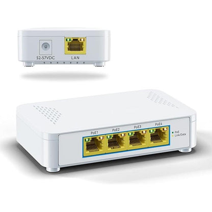 EN-S4P 5 Port Gigabit PoE Switch – Front View