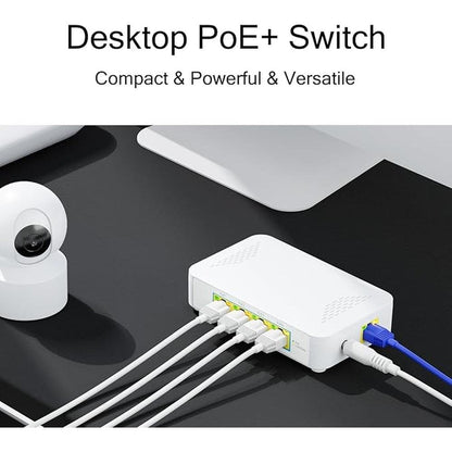 EN-S4P 5 Port Gigabit PoE Switch – In Use