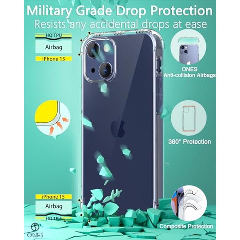 iPhone 15 Case: ONES Clear Slim Soft TPU Silicone Cover – In Use