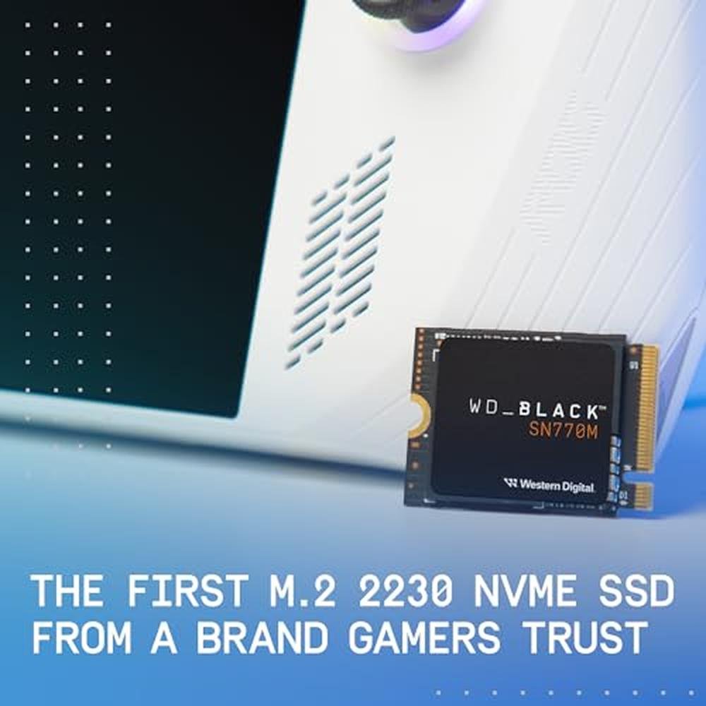 WD Black 1TB SN770 M.2 2230 NVME SSD – Close-up Detail