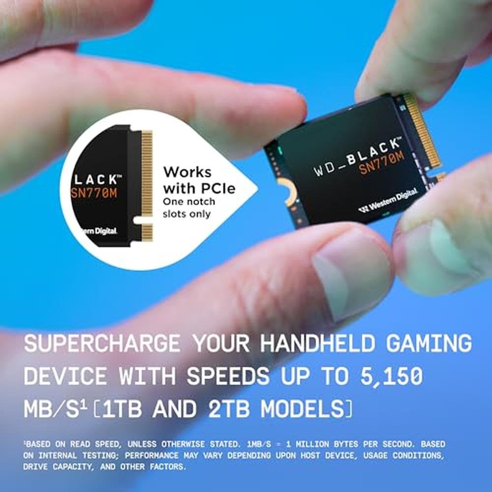 WD Black 1TB SN770 M.2 2230 NVME SSD – In Use