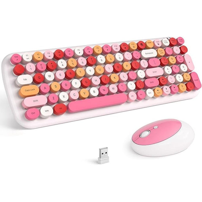 KNOWSQT Wireless Keyboard and Mouse Combo – Front View