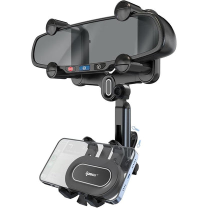 IPOW Large Rearview Mirror Phone Holder for Car 360 – Front View