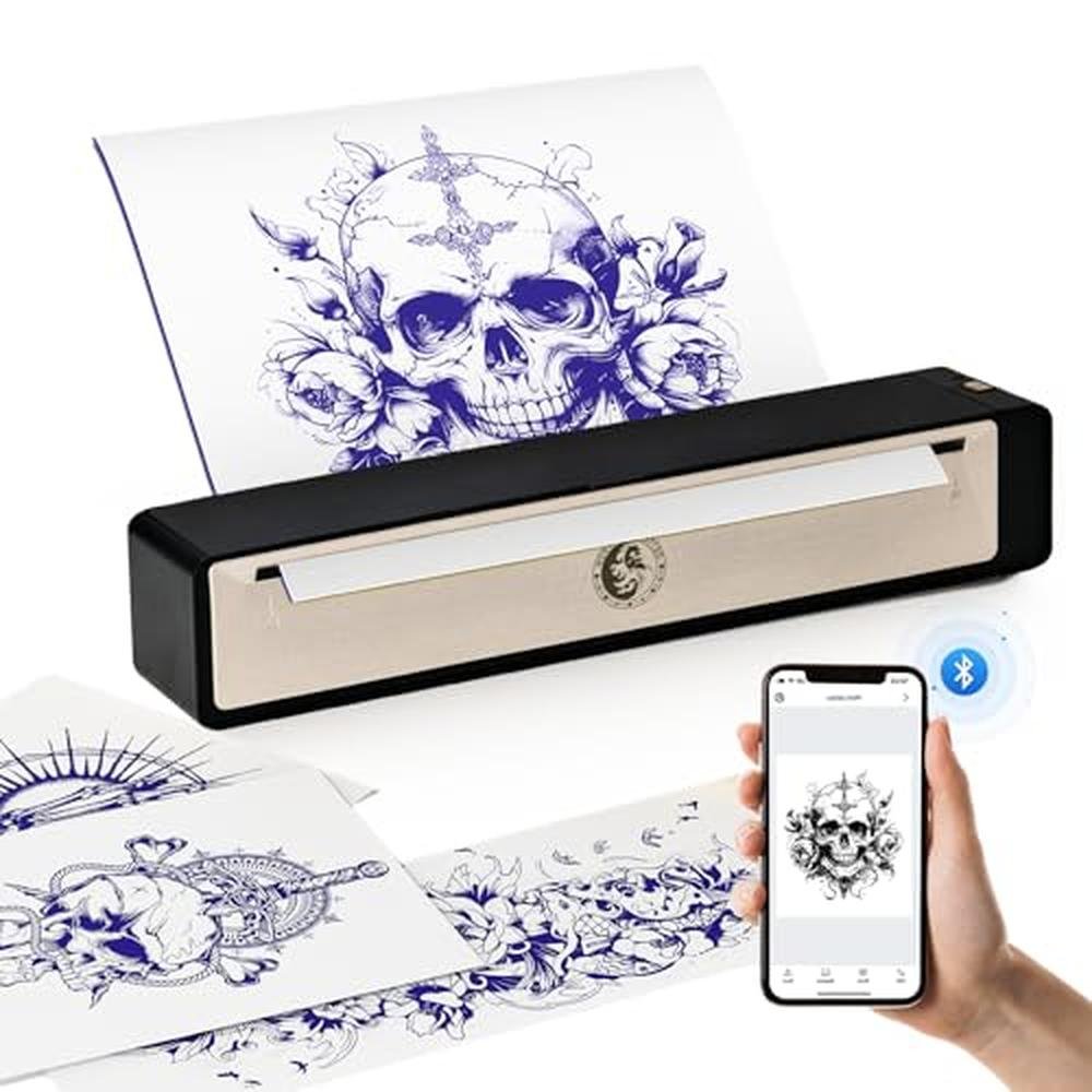 Tattoo Printer: Wormhole Wireless Bluetooth Tattoo Stencil – Front View