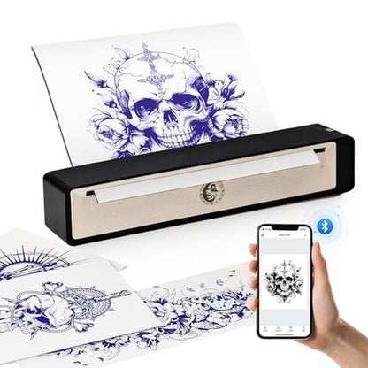Tattoo Printer: Wormhole Wireless Bluetooth Tattoo Stencil – Front View