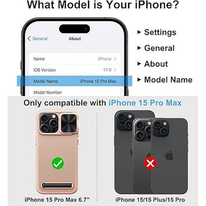 Case iPhone 15 Pro Max: BXYJY Military-Grade Drop – Side View
