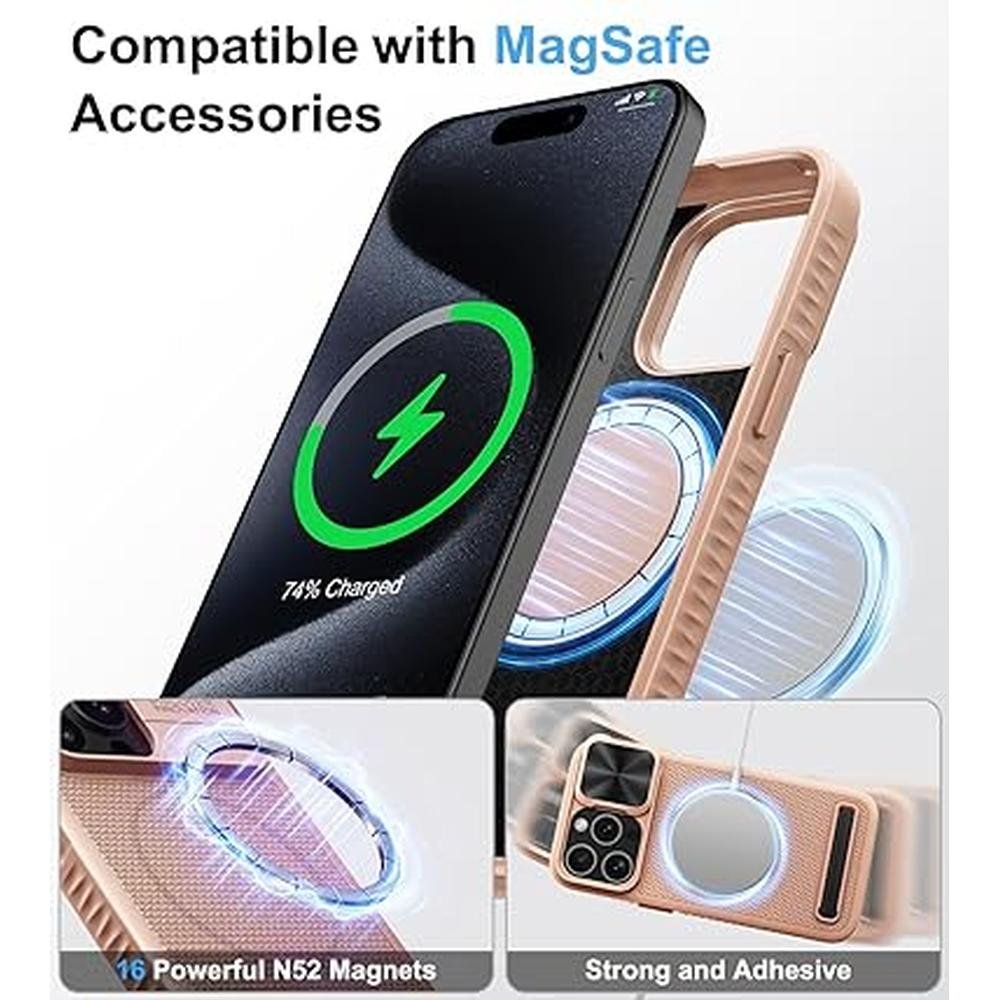 Case iPhone 15 Pro Max: BXYJY Military-Grade Drop – Close-up Detail