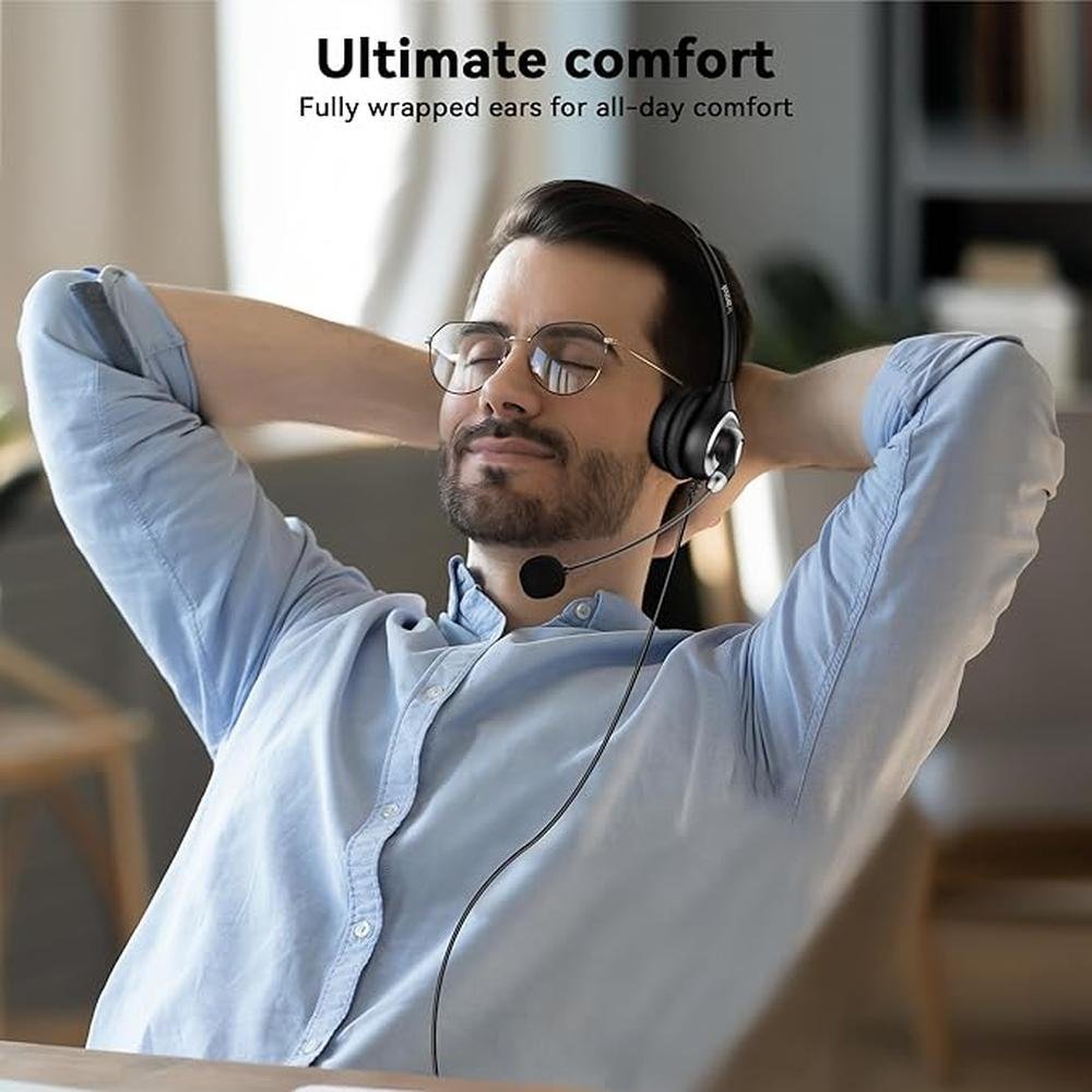 Wantek Headset with Microphone for PC – Packaging