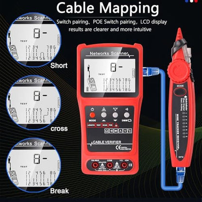 Cable Tester: 3-in-1 Network Cable Tester Tool with Tone – In Use