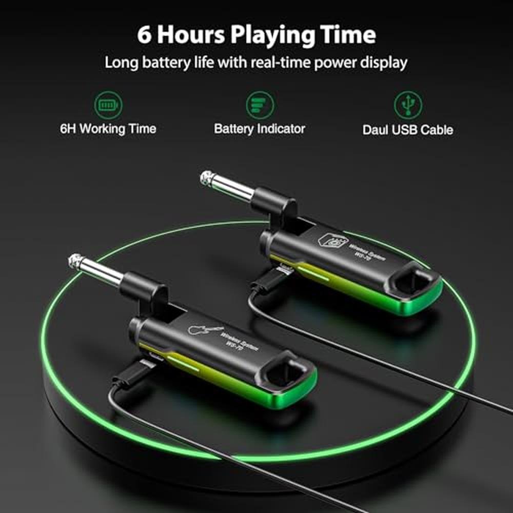 Wireless Guitar Transmitter: LEKATO UHF Wireless Guitar – In Use