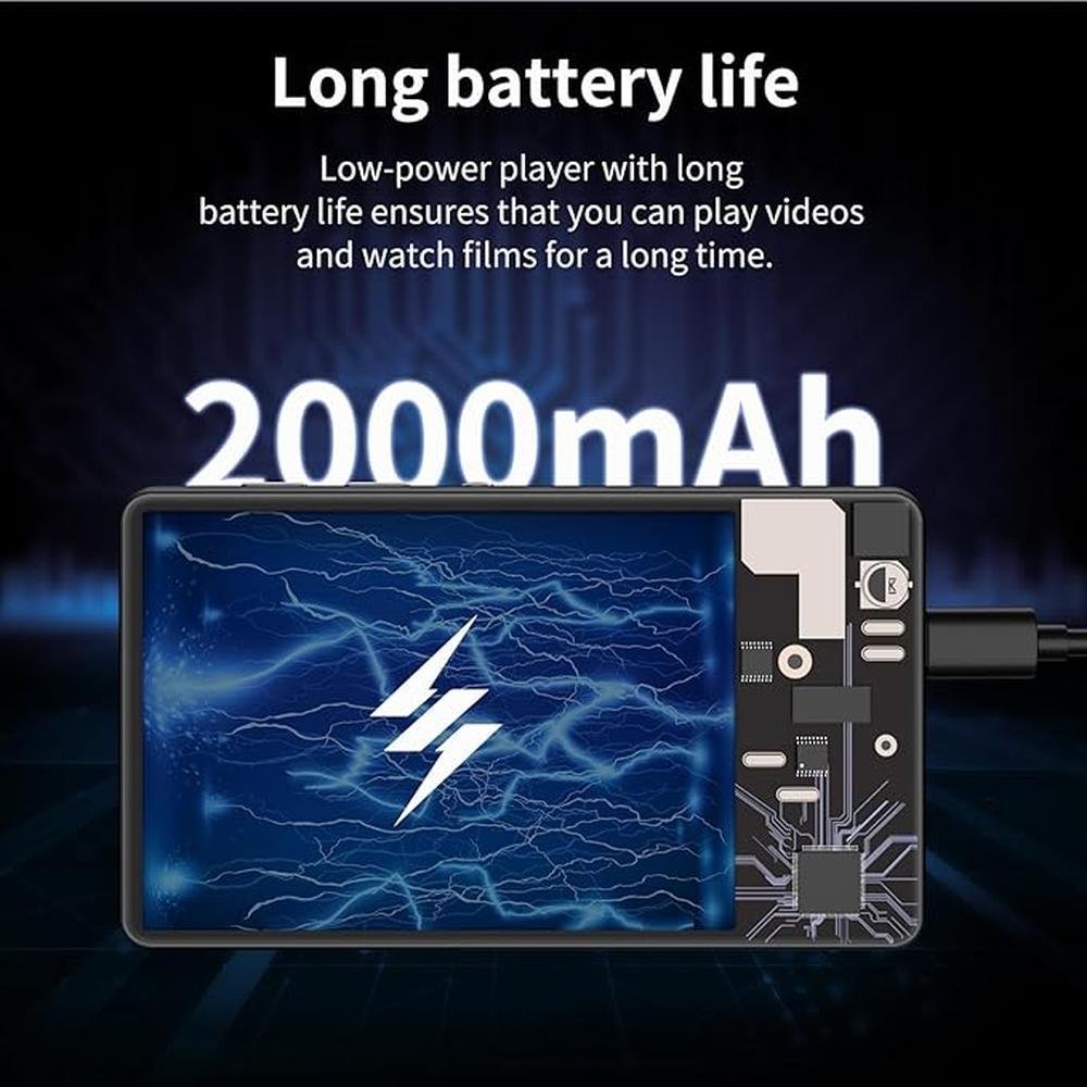 Music Player: M503 Pro 80GB MP3 MP4 Player with Bluetooth – Side View