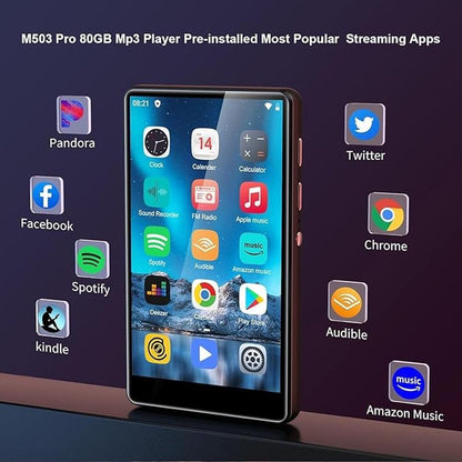 Music Player: M503 Pro 80GB MP3 MP4 Player with Bluetooth – In Use