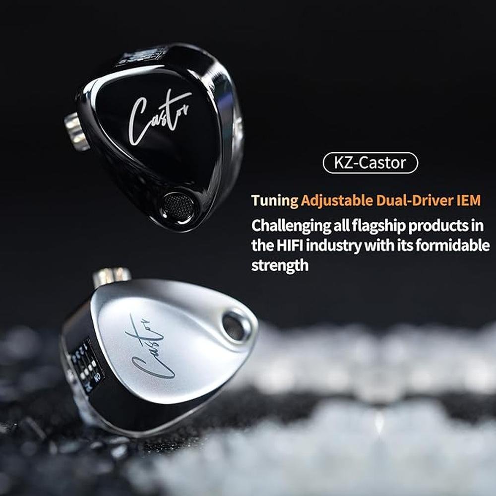 KZ Castor in Ear Monitor: Harman Edition IEM with Dual – Close-up Detail