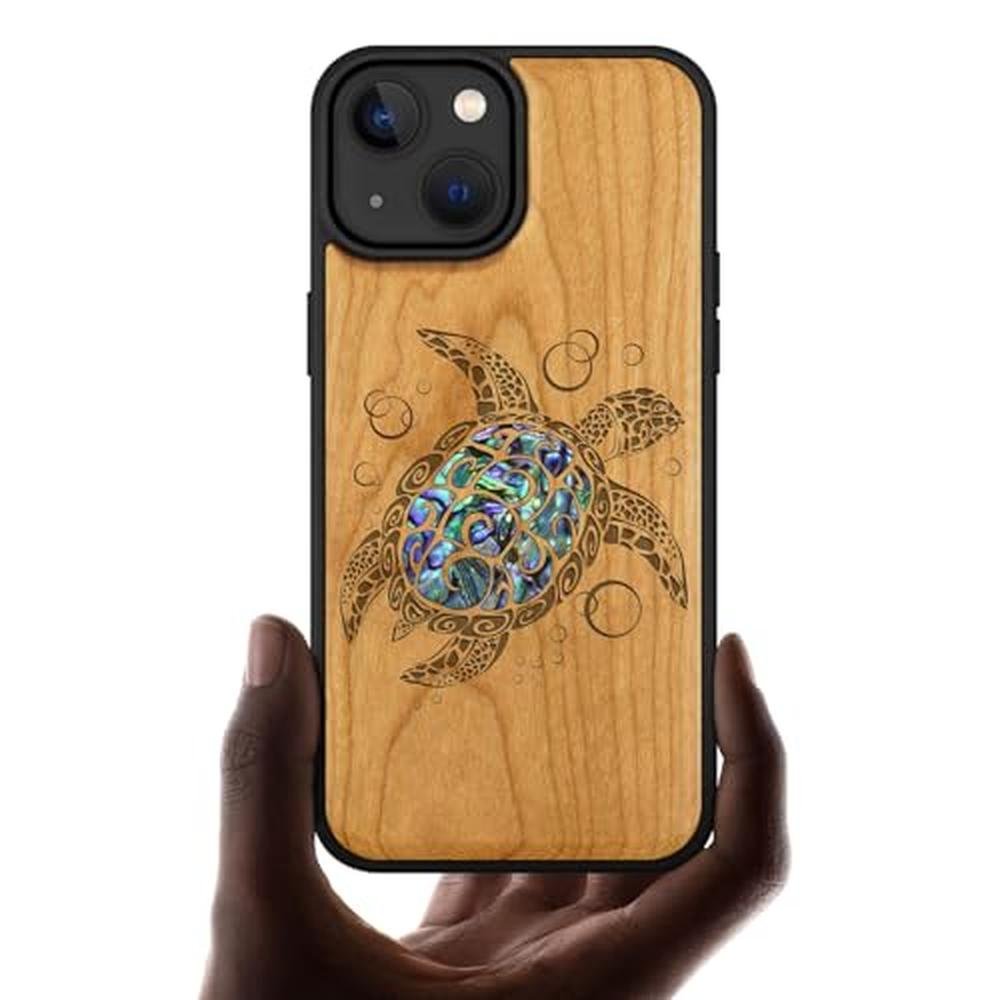 Carveit Case: Carveit Wooden iPhone 15 Magnetic Case – Front View