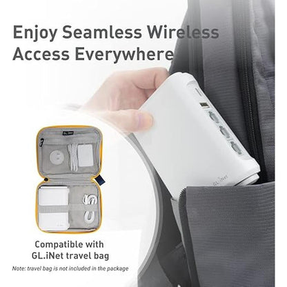 inet travel: GL.iNet GL-SFT1200 Opal Secure Travel WiFi – Side View