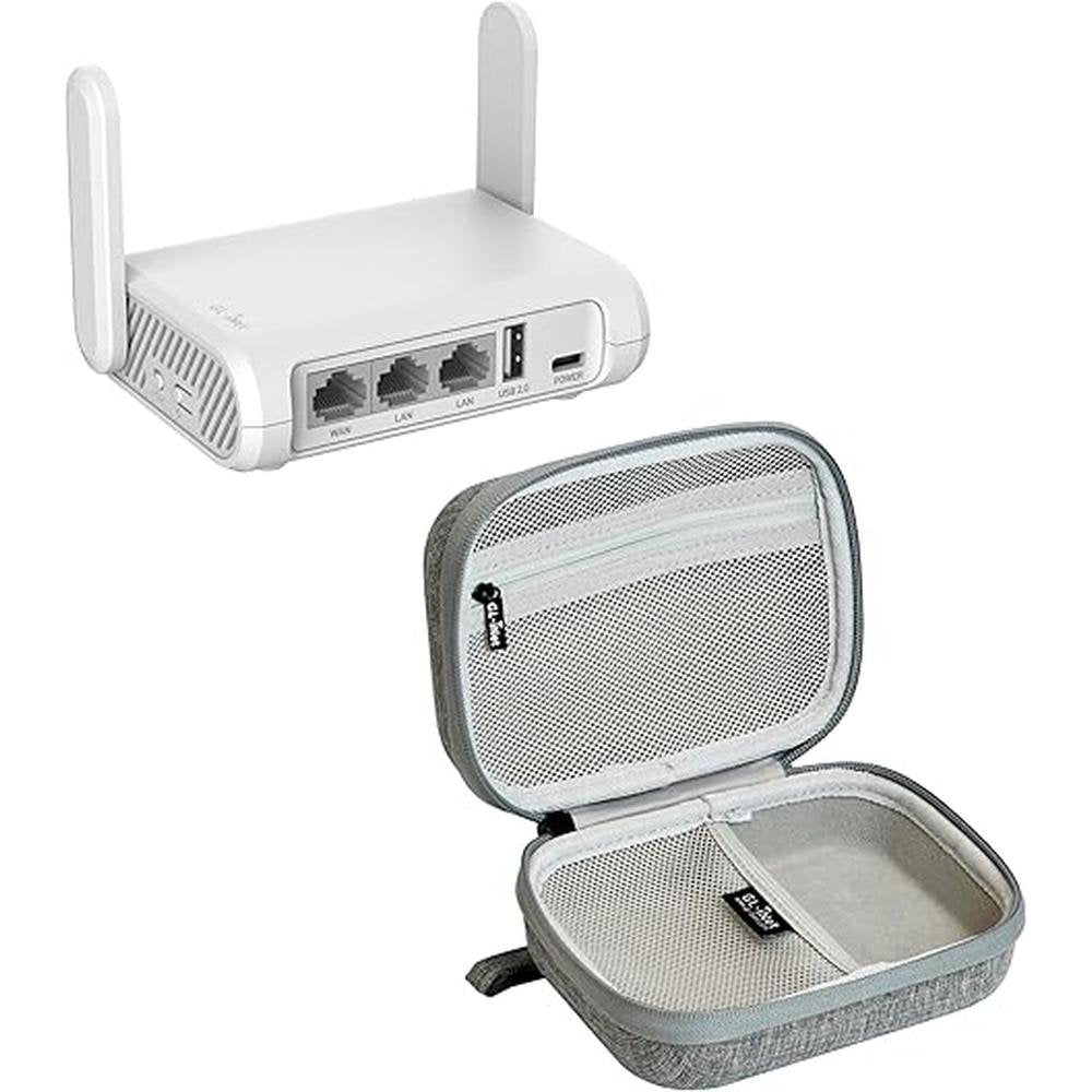 GL.iNet GL-SFT1200 Opal Secure Travel WiFi Router – Front View