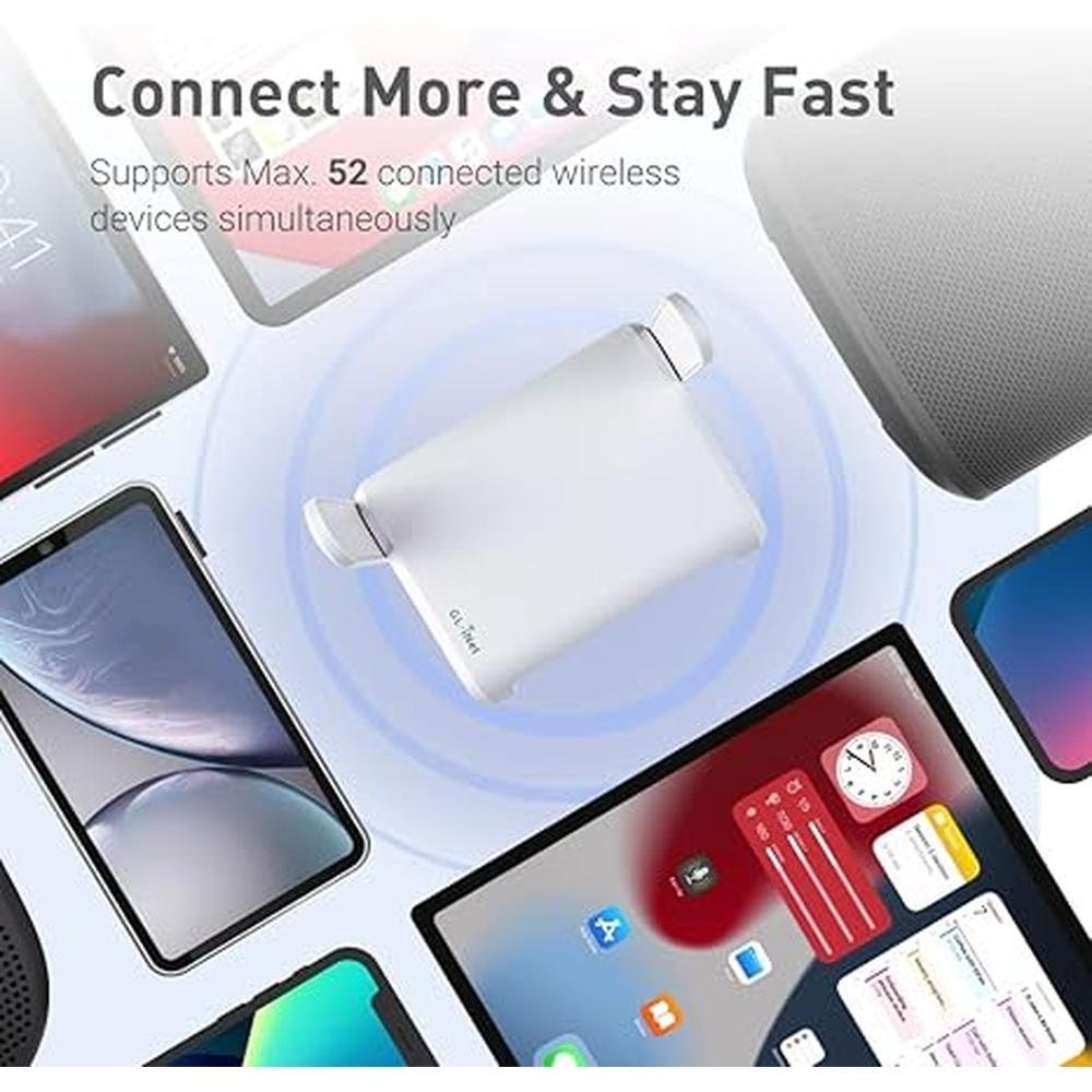 GL.iNet GL-SFT1200 Opal Secure Travel WiFi Router – Close-up Detail