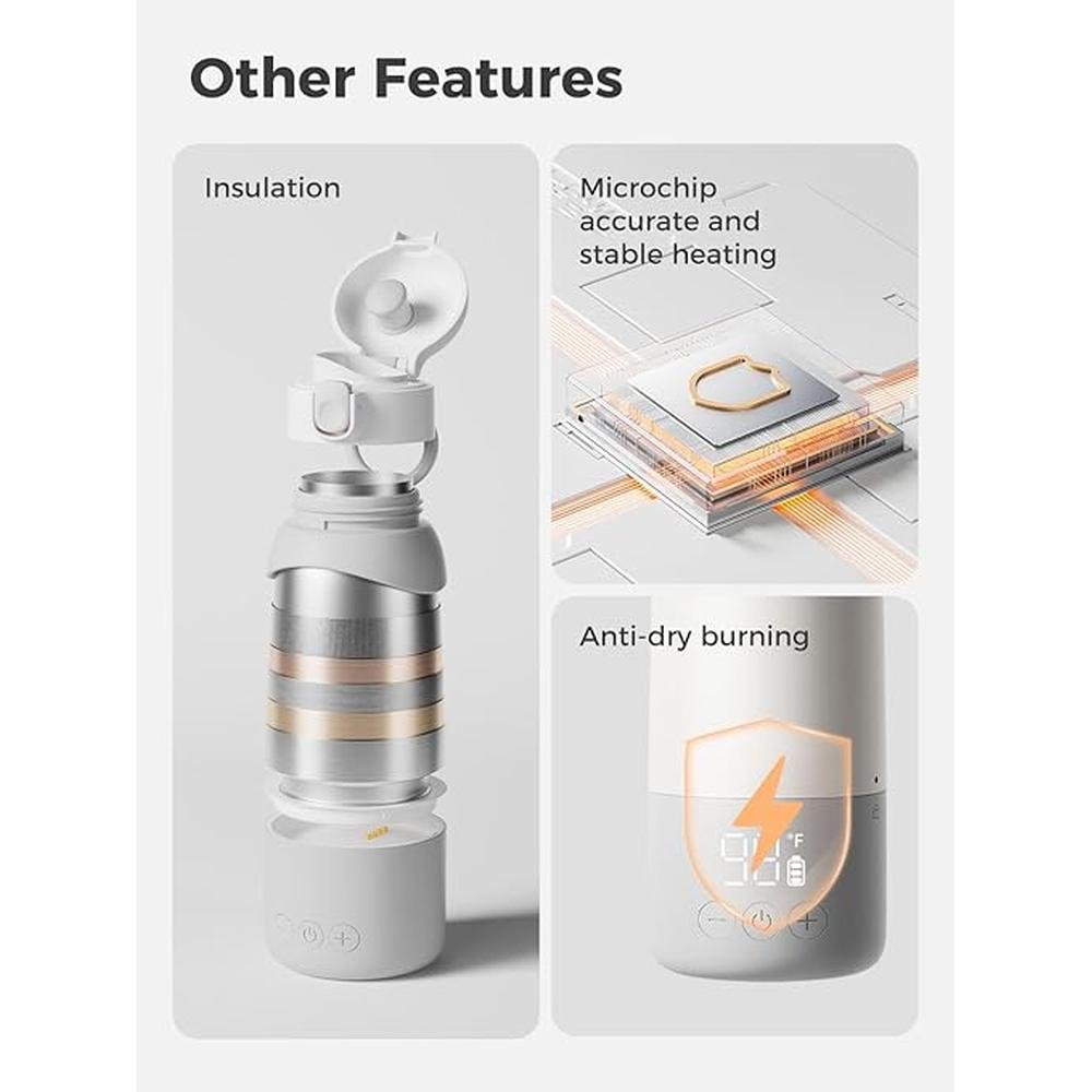 Portable Warmer: Premium Portable Milk Warmer Pro for Travel – Side View