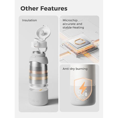 Portable Warmer: Premium Portable Milk Warmer Pro for Travel – Side View