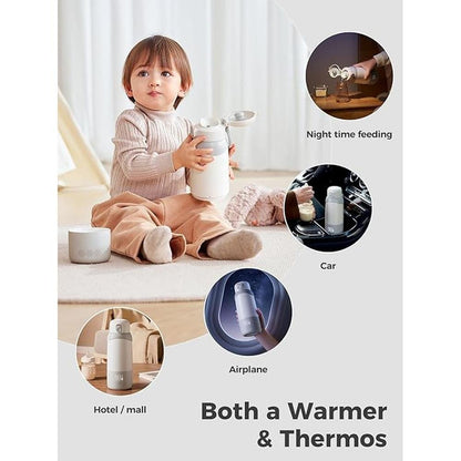 Portable Warmer: Premium Portable Milk Warmer Pro for Travel – In Use