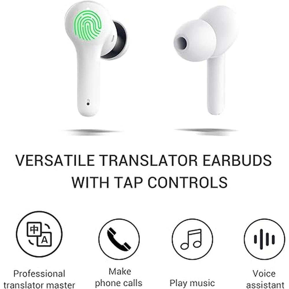 Translator: M6 Translator Earbuds Language Translator Device – Close-up Detail