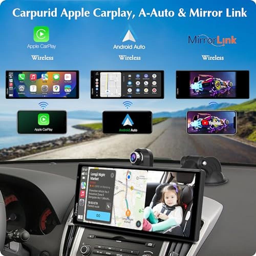 Car 2025: Carpuride W903 Wireless Carplay & Android Auto – Side View