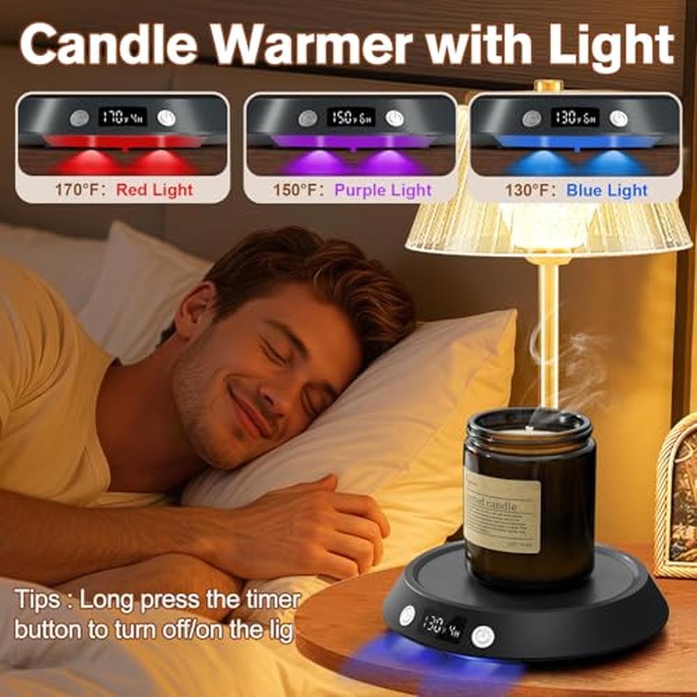 Warmer Coffee: Kepwam 55W Electric Coffee Warmer for Desk – Close-up Detail