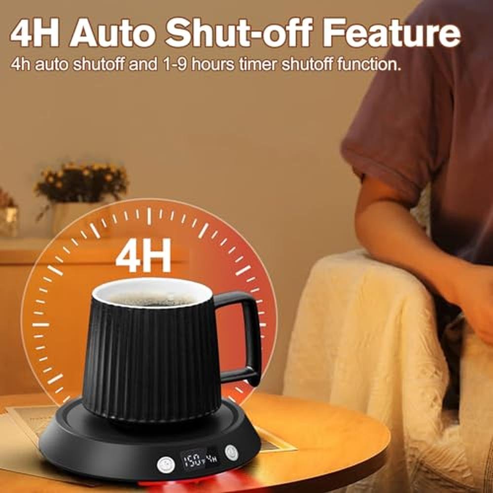 Warmer Coffee: Kepwam 55W Electric Coffee Warmer for Desk – In Use