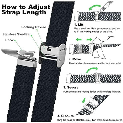 Black Wocci: WOCCI 24mm Braided Nylon Watch Bands – Packaging
