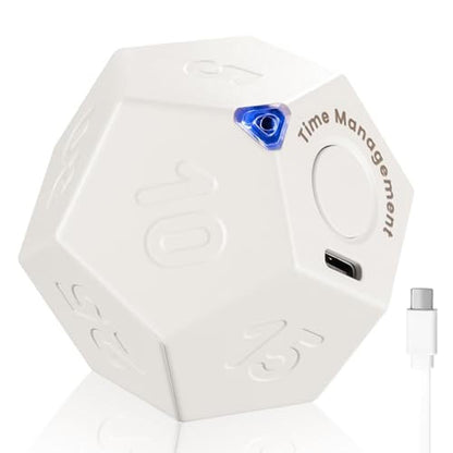 Pomodoro Cube Timer: KADAMS 11-Preset Countdowns with – Front View