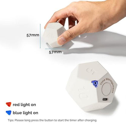 Pomodoro Cube Timer: KADAMS 11-Preset Countdowns with – Packaging