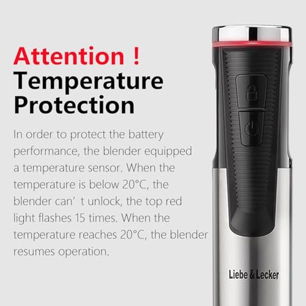 Blender Cordless: Liebe&Lecker Immersion Blender Handheld – Close-up Detail
