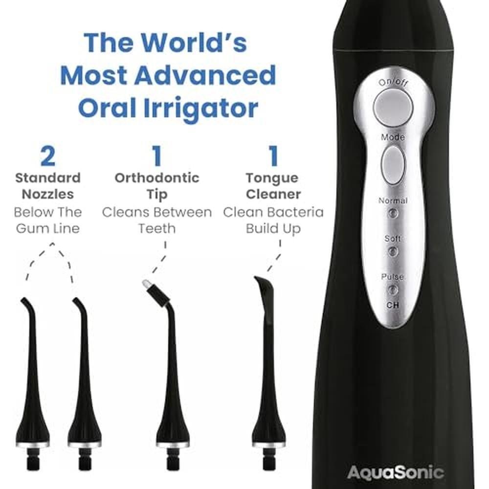 AquaSonic Home Dental Center: Rechargeable Power Toothbrush – In Use