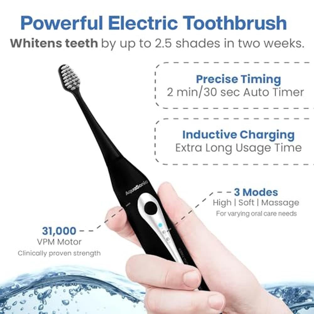 AquaSonic Home Dental Center: Rechargeable Power Toothbrush – Packaging