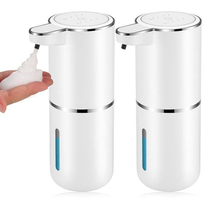 Soap Automatic Dispenser: 2 Pack 12.8oz/380ml USB Touchless – Front View
