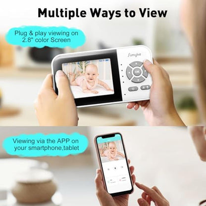 Baby Simyke: Simyke Upgrade Video Baby Monitor WiFi Baby – Side View