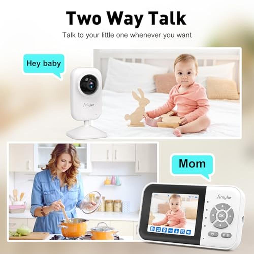 Baby Simyke: Simyke Upgrade Video Baby Monitor WiFi Baby – In Use