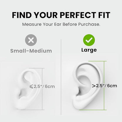 Avantree Resolve (Large) Wired Open-Ear Earbuds w/Mic & – In Use