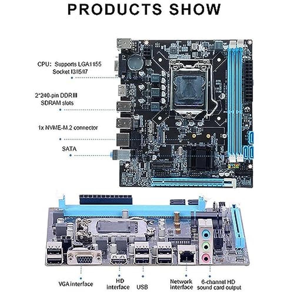 LGA 1155: H61 LGA 1155 Gaming Motherboard – Close-up Detail