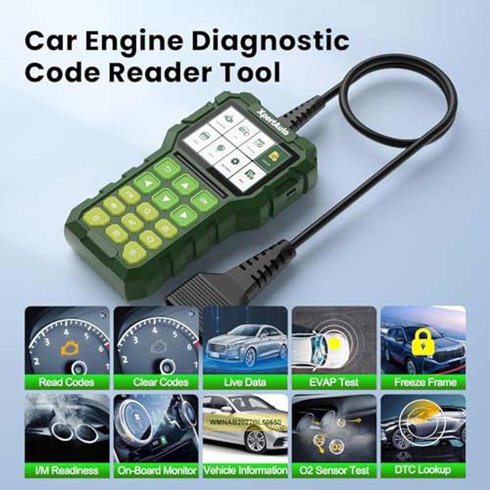 XpertAuto C303 OBD2 Scanner Live Data Professional Mechanic – Close-up Detail