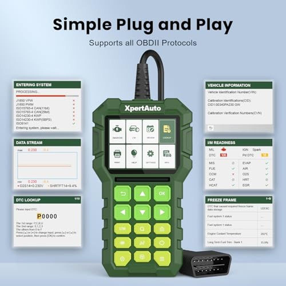 XpertAuto C303 OBD2 Scanner Live Data Professional Mechanic – In Use