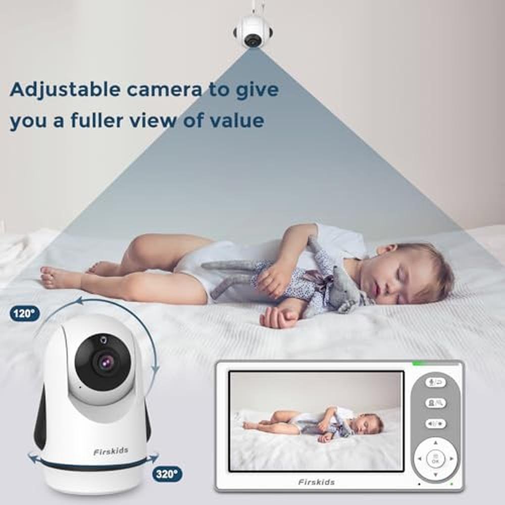 Baby Monitor: Firskids 1000ft Long Range Baby Monitor with – Side View
