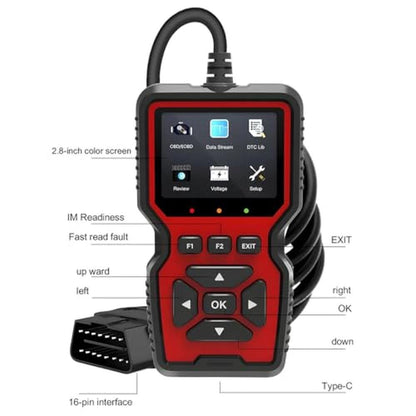 Car Code Reader: BESULEN V519 Auto Code Reader – Close-up Detail