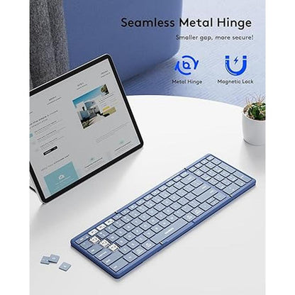 Keyboard Samsers: Samsers Foldable Bluetooth Keyboard with – In Use